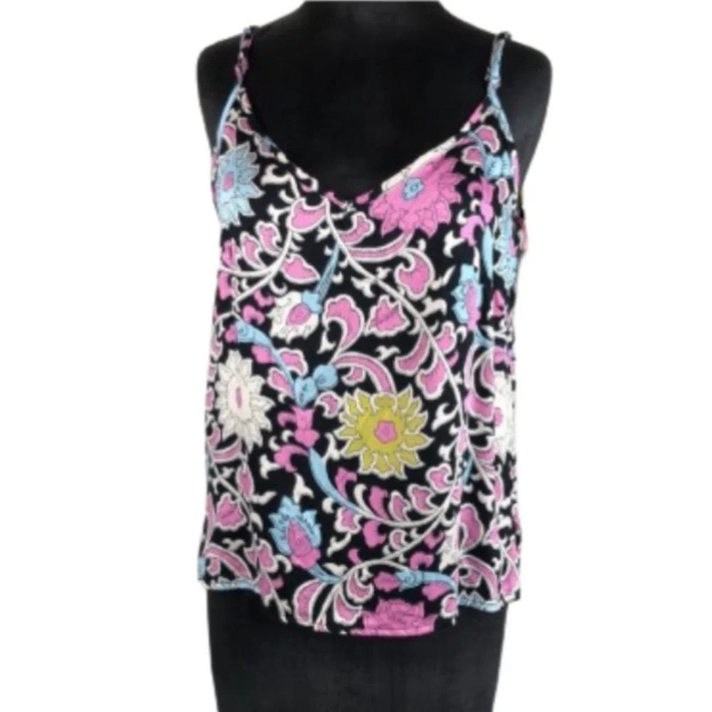 Cynthia Rowley Cami Women’s Size Medium Lightweight Floral Print Summer Top